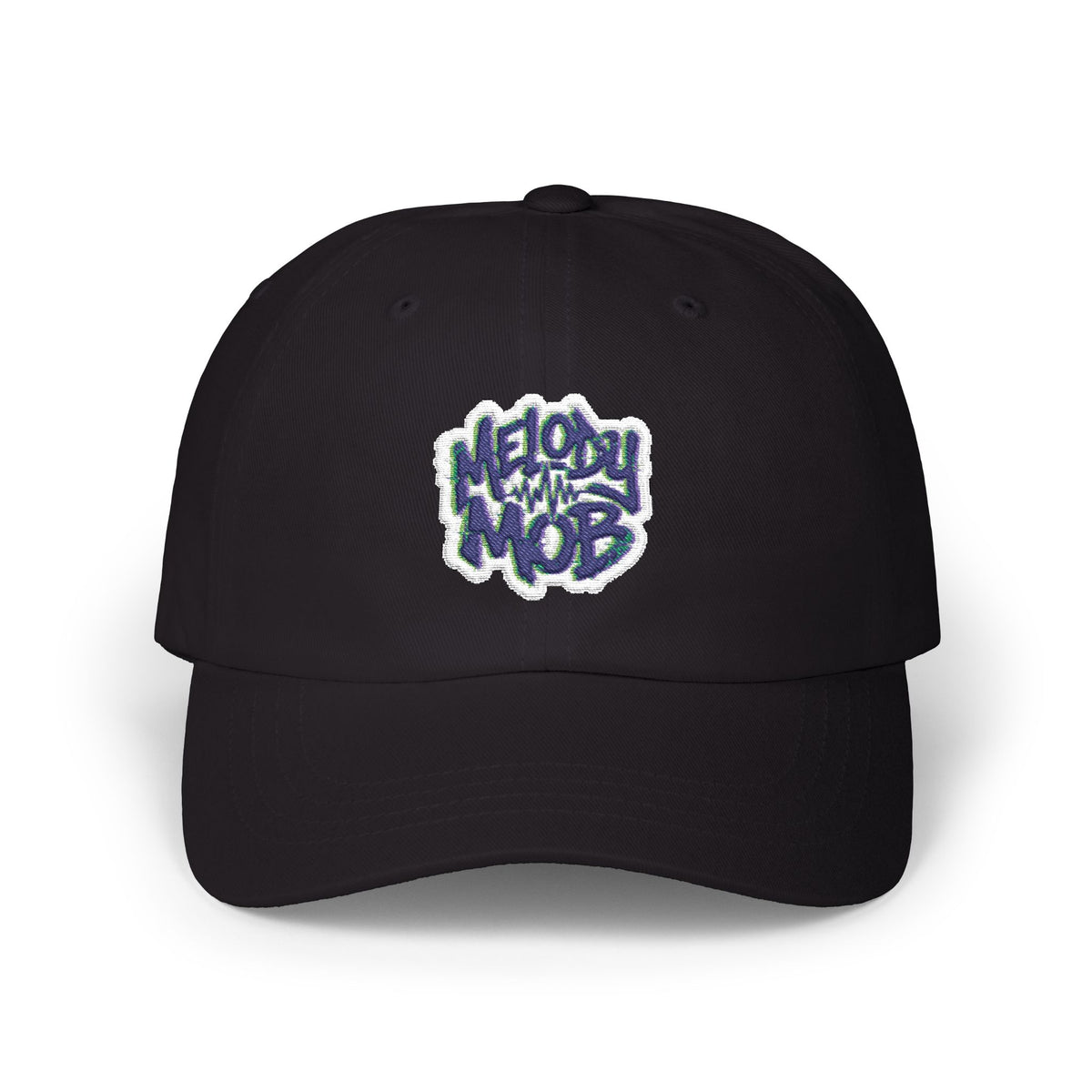 Classic Dad Cap - "Melody Mob" Embroidered Cotton Baseball Hat