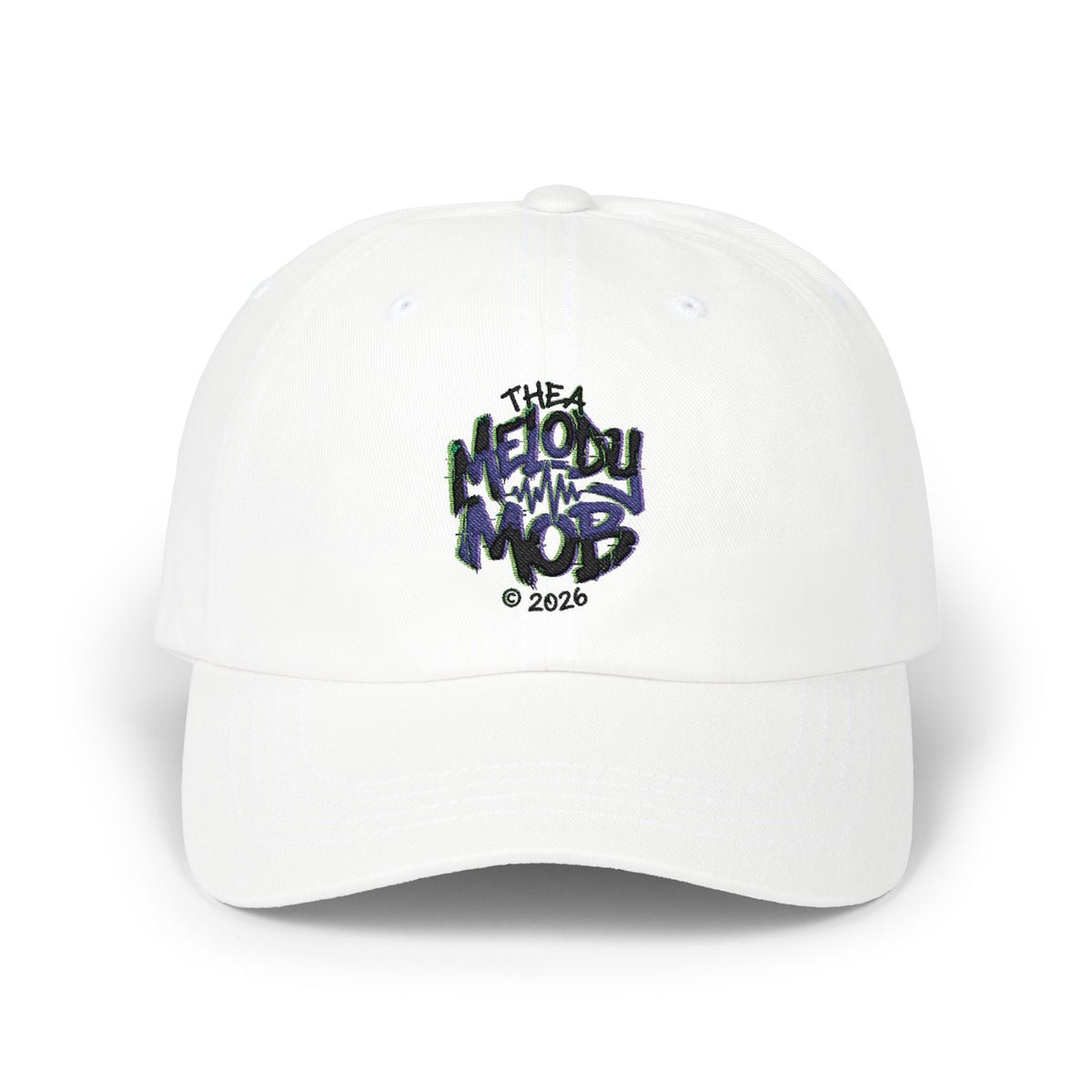 Classic Dad Cap - "Melody Mob Collection" Embroidered Cotton Baseball Hat