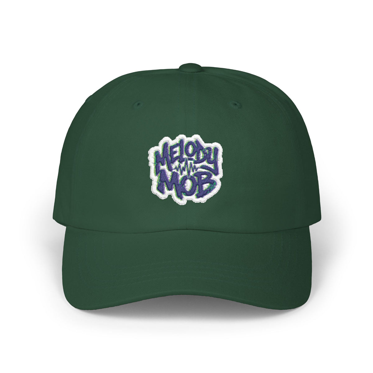 Classic Dad Cap - "Melody Mob" Embroidered Cotton Baseball Hat