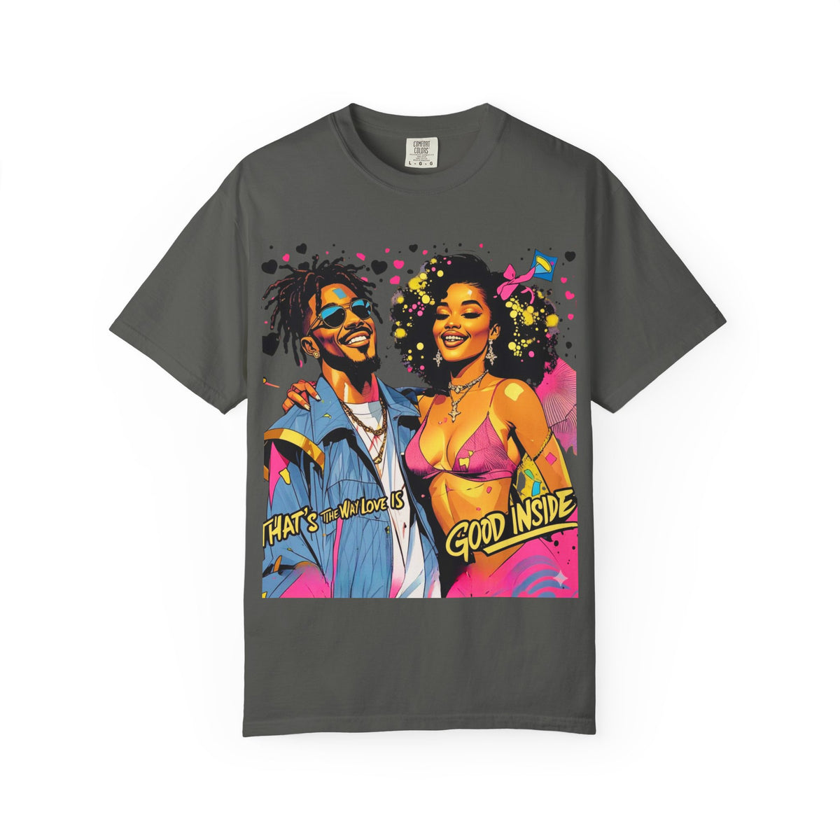 Retro Funk Couple T-Shirt — “Good Inside” Graphic Tee