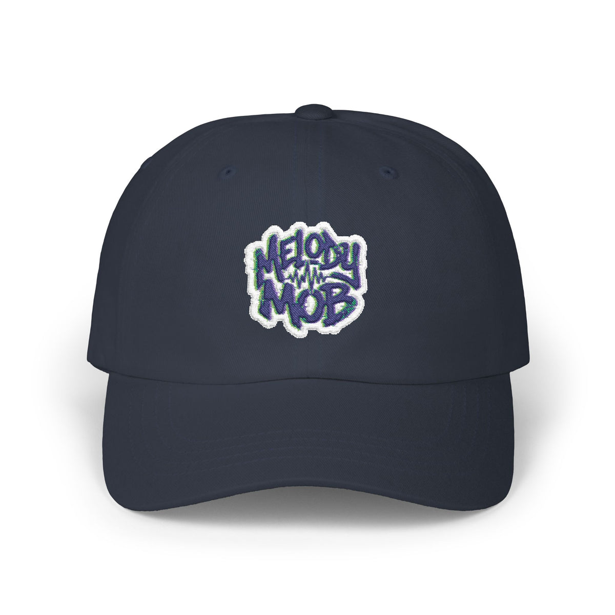 Classic Dad Cap - "Melody Mob" Embroidered Cotton Baseball Hat
