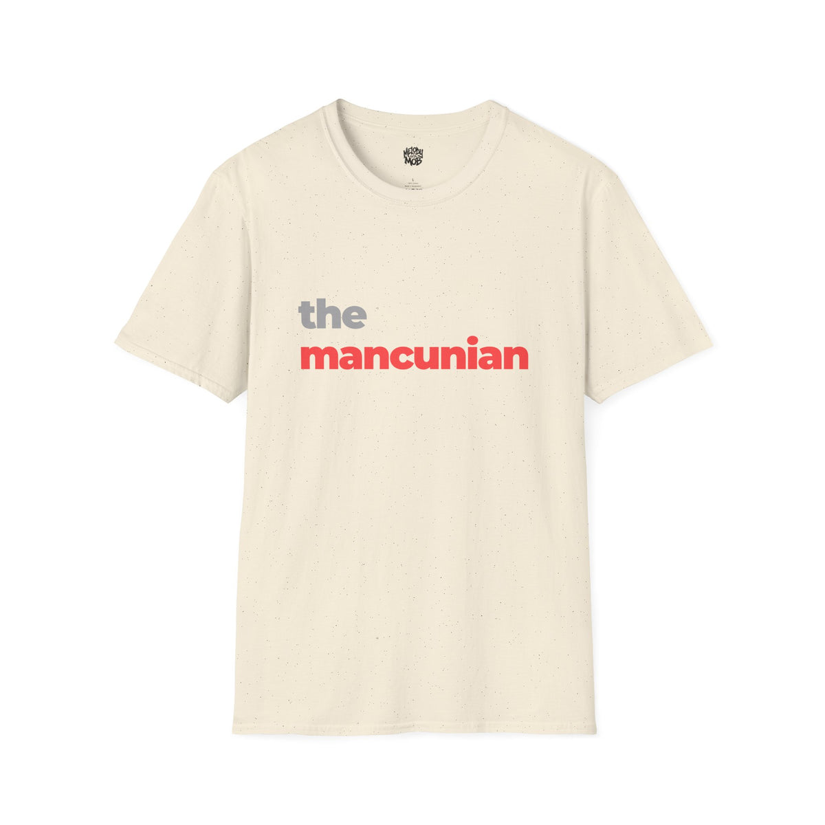 The Mancunian T-Shirt | Grey & Red Slogan Tee | Melody Mob Sammi Dae Cartyr Unisex Softstyle Gift