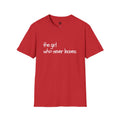 The Girl Who Never Leaves T-Shirt | Grey & Black Slogan Tee | Melody Mob Unisex Softstyle Gift