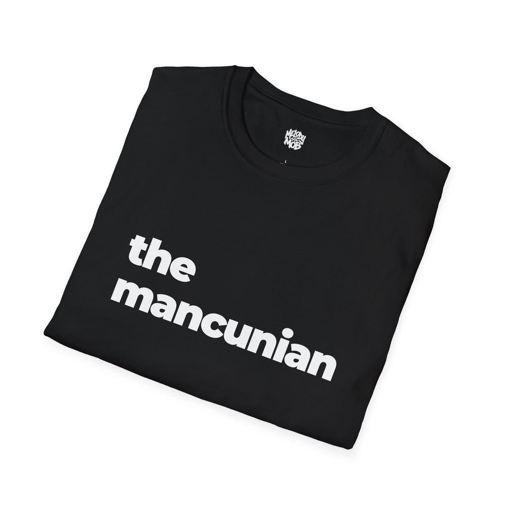 The Mancunian T-Shirt | Black Slogan Tee | Melody Mob Sammi Dae Cartyr Unisex Softstyle Gift