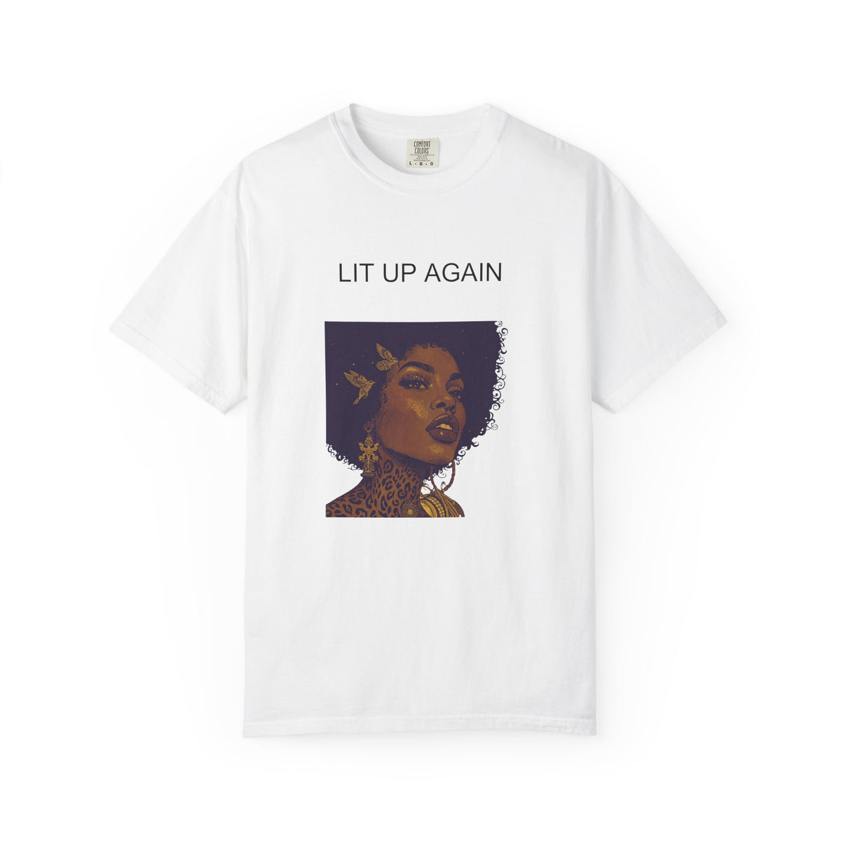Thea "Lit Up Again" Garment-Dyed T-Shirt | One True Love (In My DM)