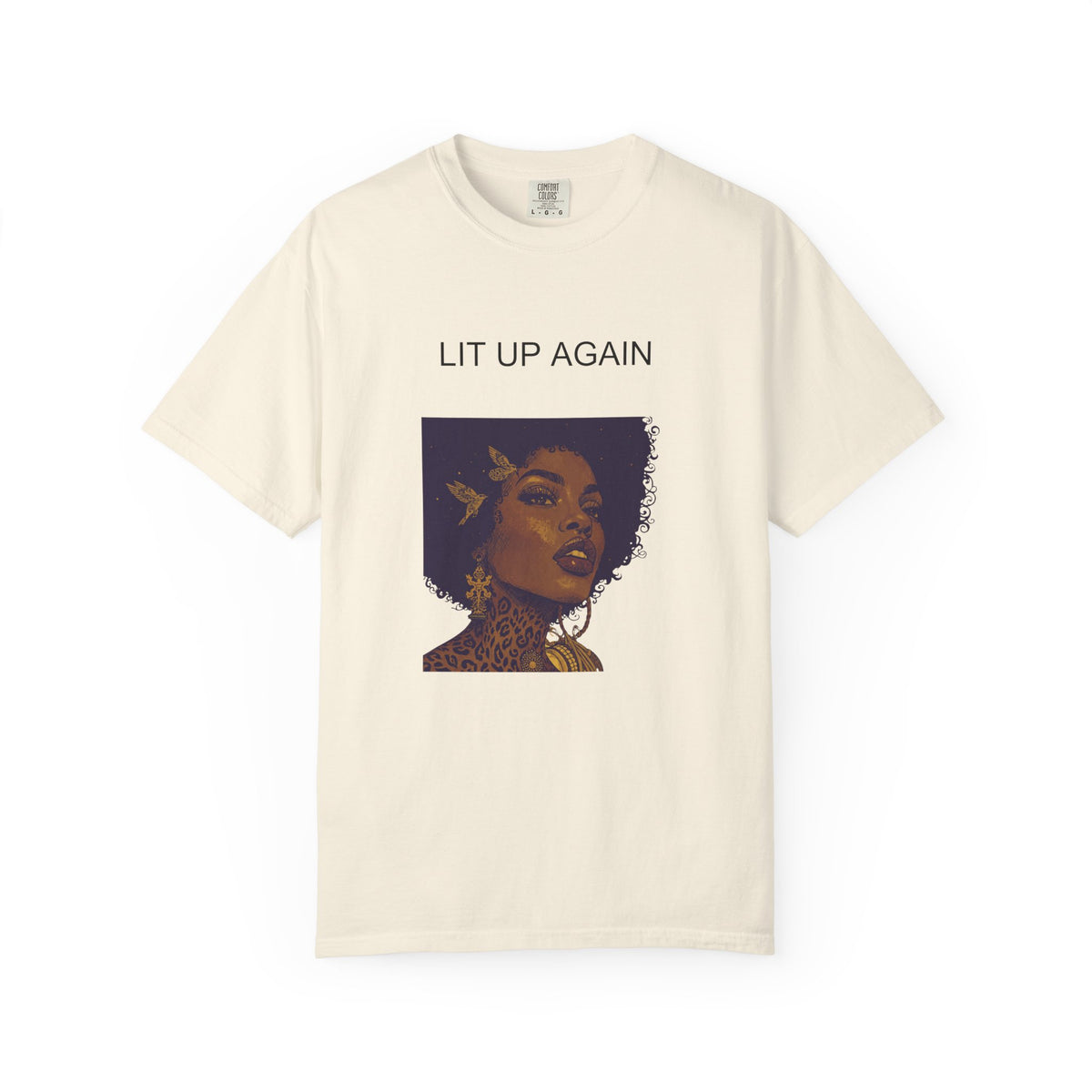 Thea "Lit Up Again" Garment-Dyed T-Shirt | One True Love (In My DM)
