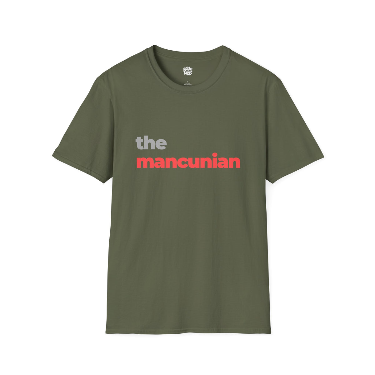 The Mancunian T-Shirt | Grey & Red Slogan Tee | Melody Mob Sammi Dae Cartyr Unisex Softstyle Gift
