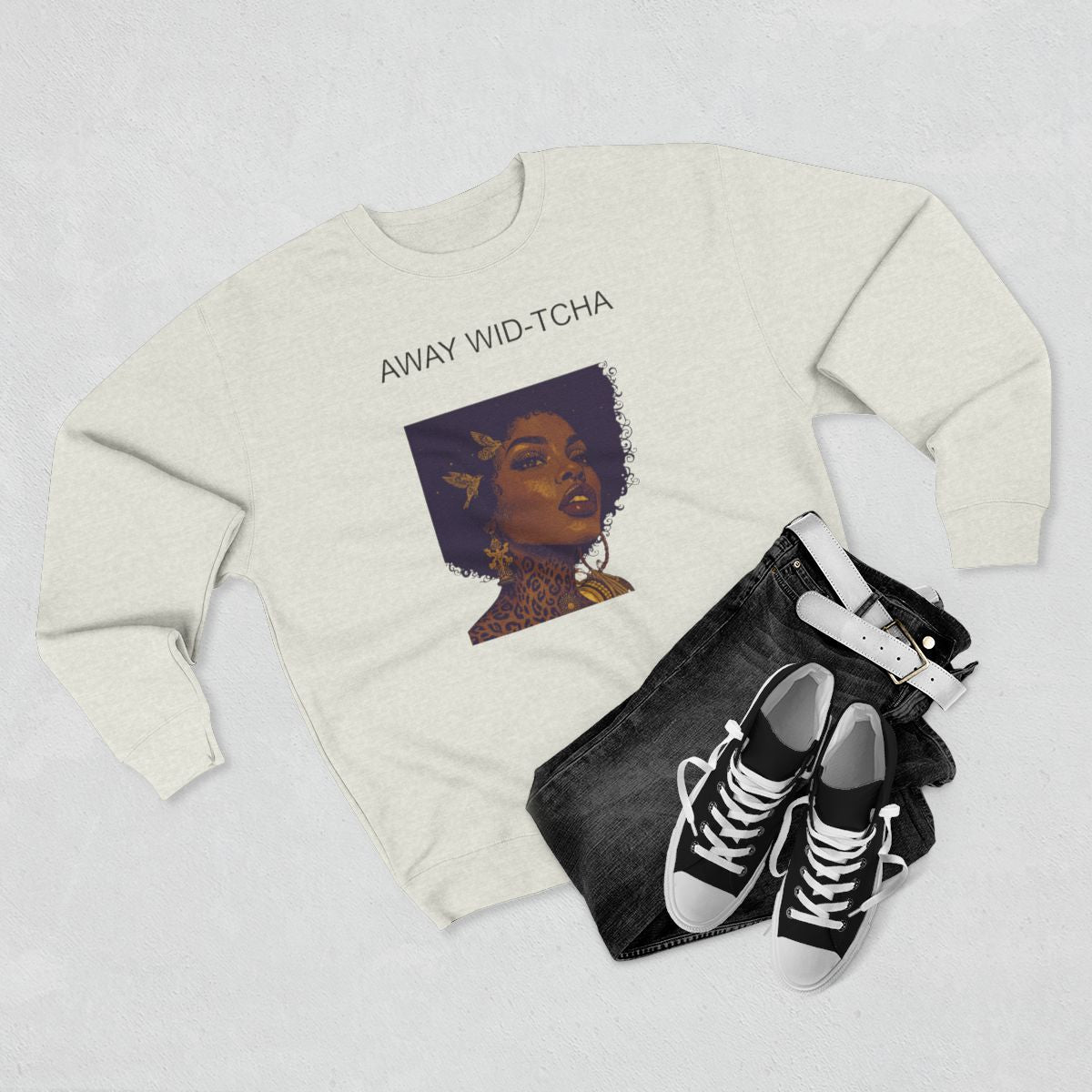 Thea One True Love / Away Wid-Cha Crewneck Sweatshirt