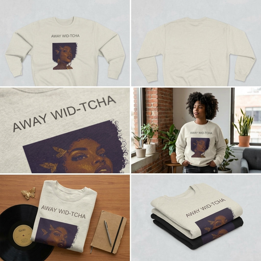 Thea One True Love / Away Wid-Cha Crewneck Sweatshirt