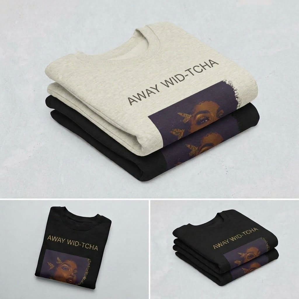 Thea One True Love / Away Wid-Cha Crewneck Sweatshirt