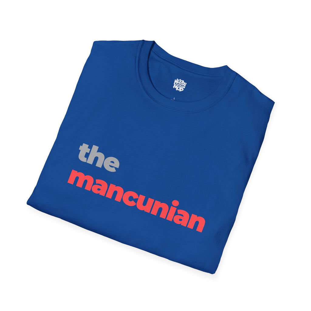 The Mancunian T-Shirt | Grey & Red Slogan Tee | Melody Mob Sammi Dae Cartyr Unisex Softstyle Gift