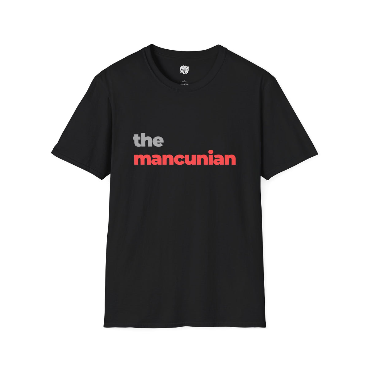 The Mancunian T-Shirt | Grey & Red Slogan Tee | Melody Mob Sammi Dae Cartyr Unisex Softstyle Gift