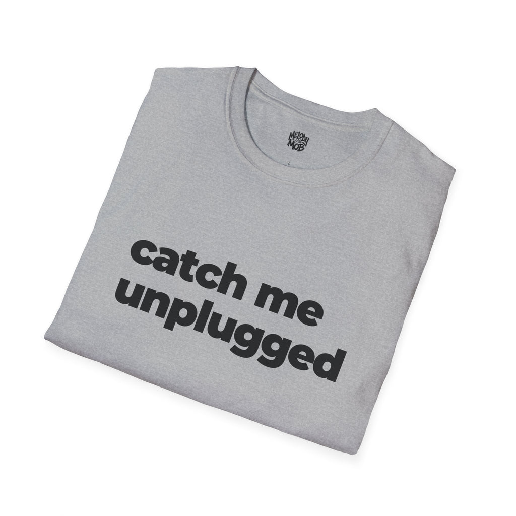 Catch Me Unplugged T-Shirt | Melody Mob Sammi Dae Song Tee | Unisex Softstyle Music Lover Gift