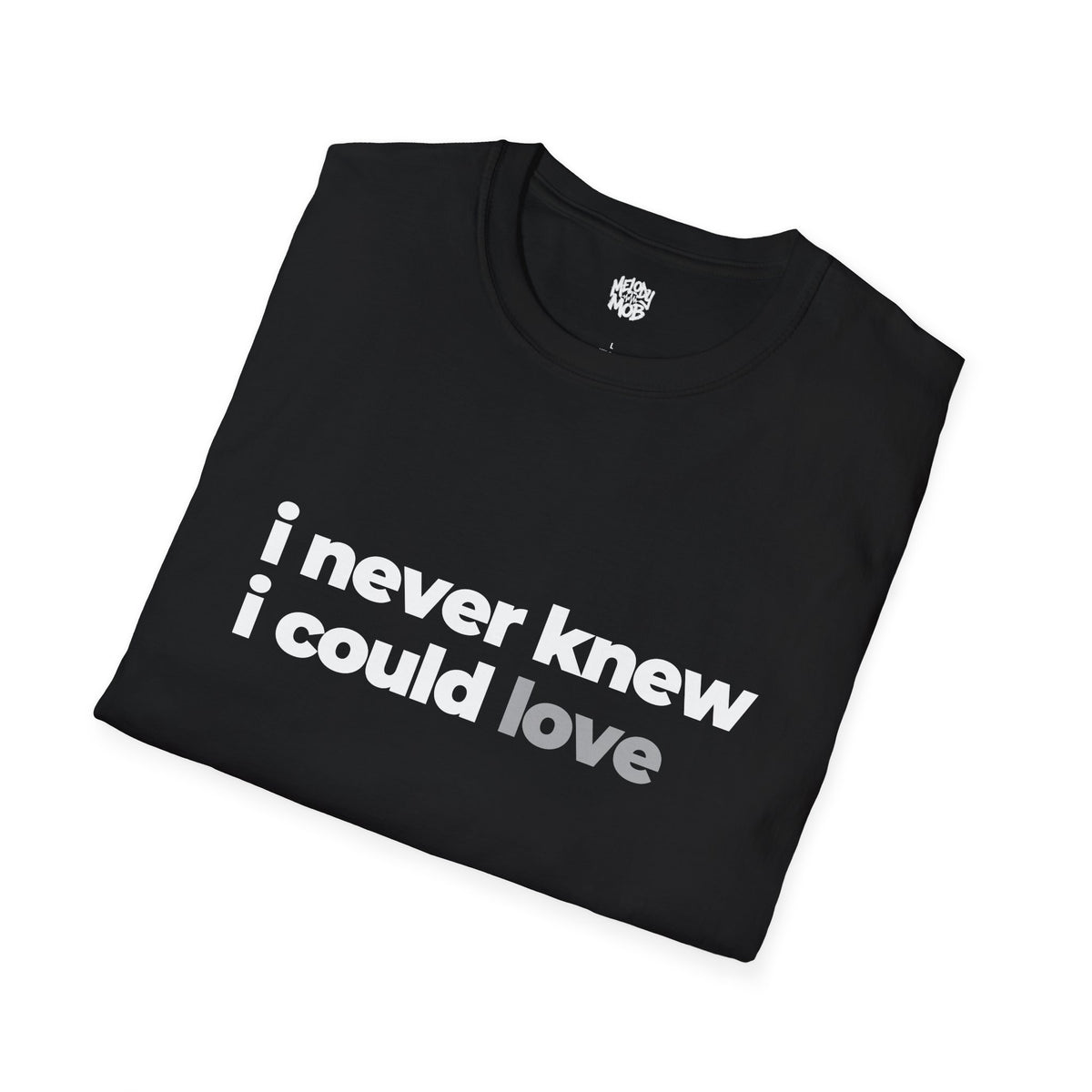 I Never Knew I Could Love Romantic Slogan T-Shirt | Unisex Love Quote Tee
