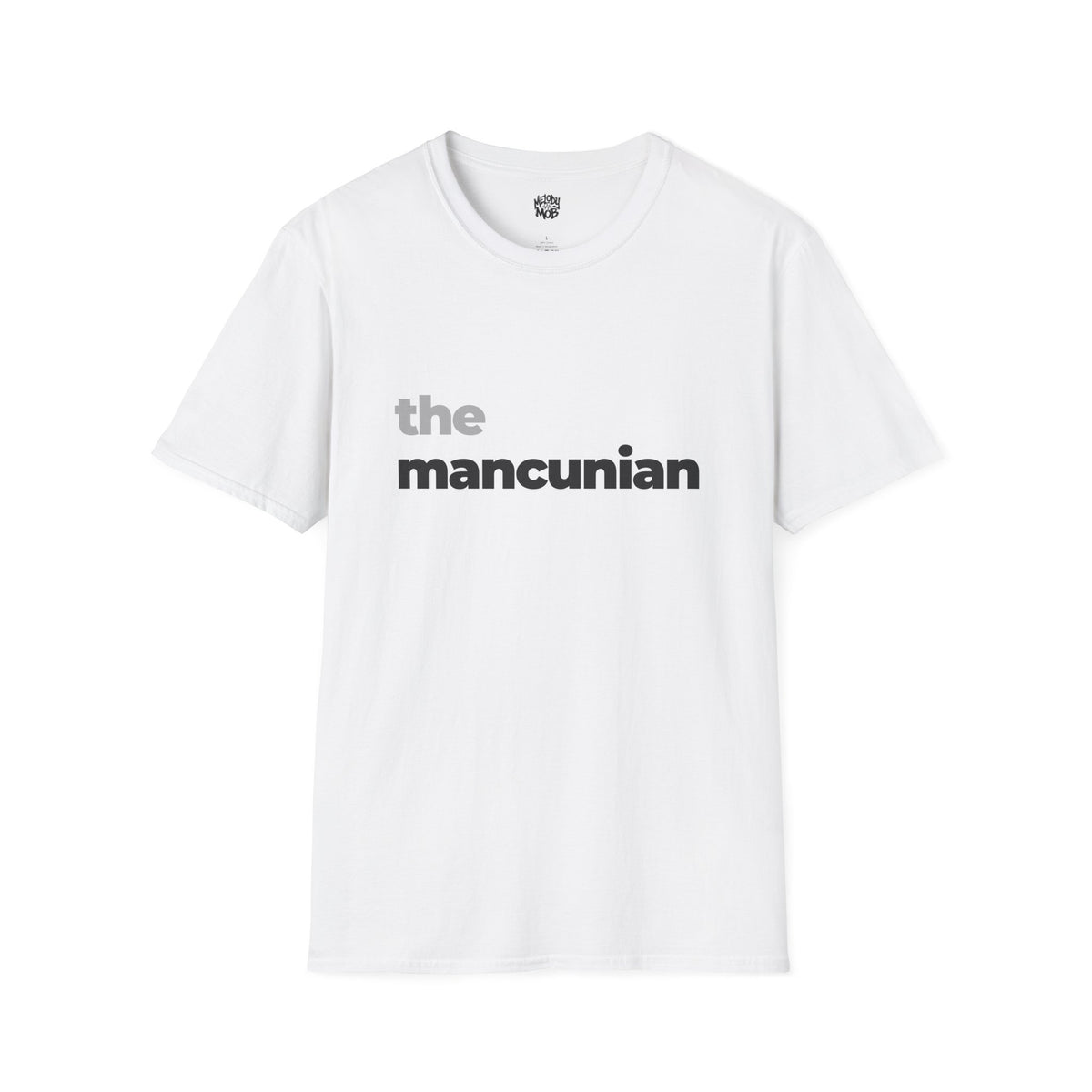 The Mancunian T-Shirt | Grey & Black Slogan Tee | Melody Mob Sammi Dae Cartyr Unisex Softstyle Gift