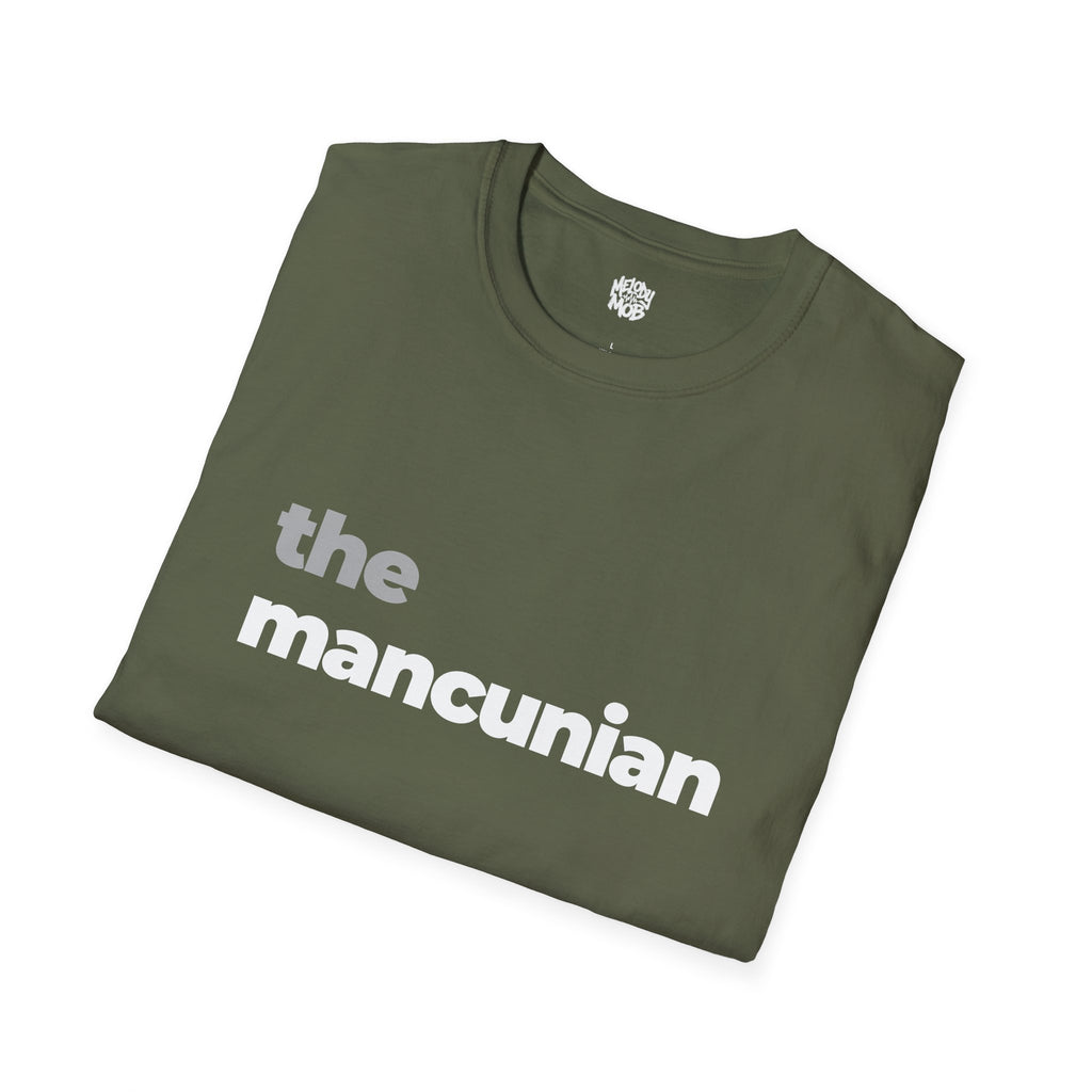 The Mancunian T-Shirt | Grey & Black Slogan Tee | Melody Mob Sammi Dae Cartyr Unisex Softstyle Gift