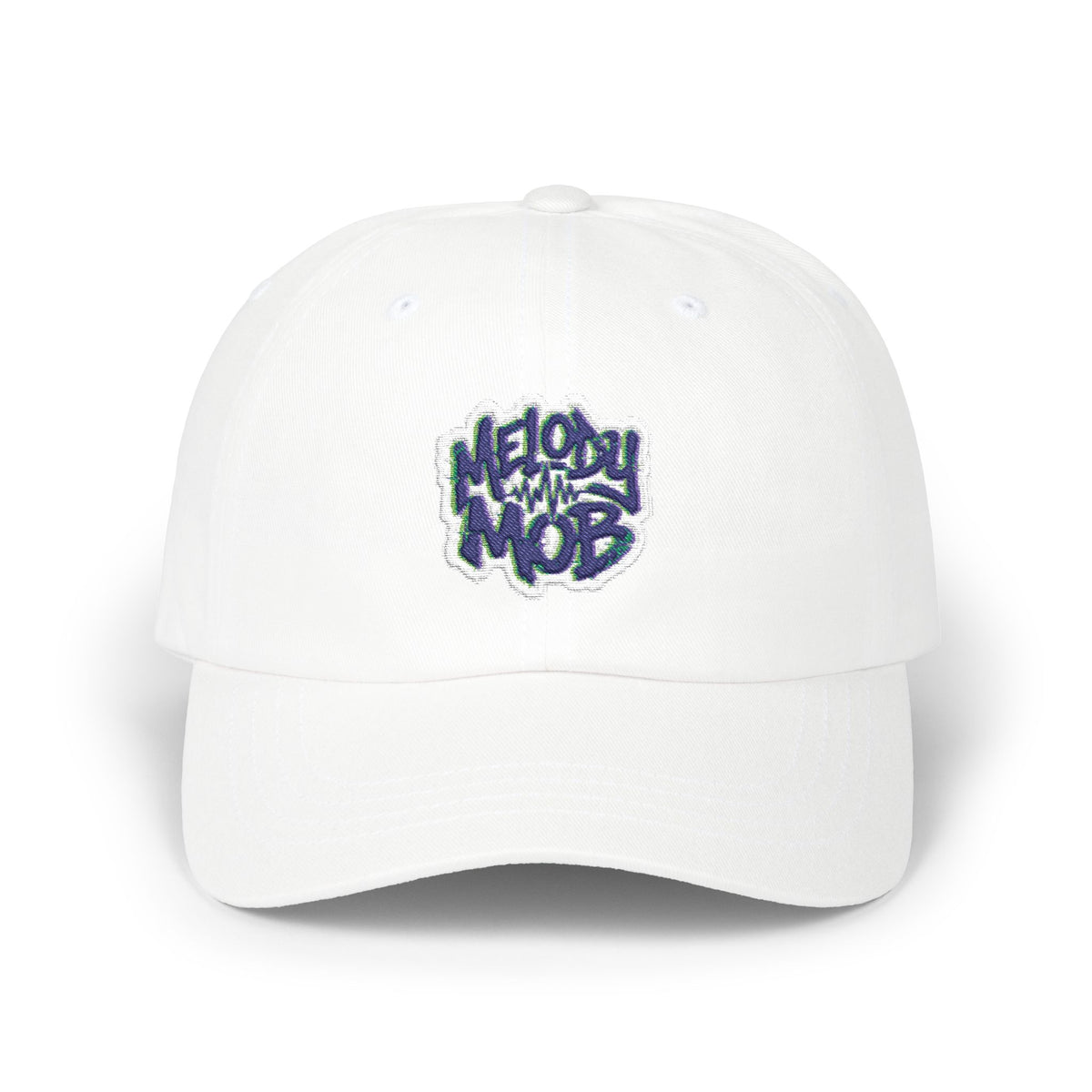 Classic Dad Cap - "Melody Mob" Embroidered Cotton Baseball Hat