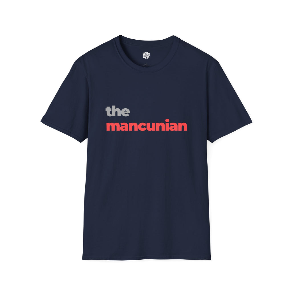 The Mancunian T-Shirt | Grey & Red Slogan Tee | Melody Mob Sammi Dae Cartyr Unisex Softstyle Gift