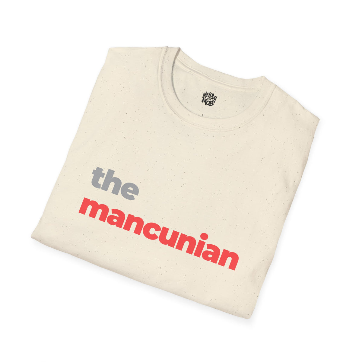 The Mancunian T-Shirt | Grey & Red Slogan Tee | Melody Mob Sammi Dae Cartyr Unisex Softstyle Gift