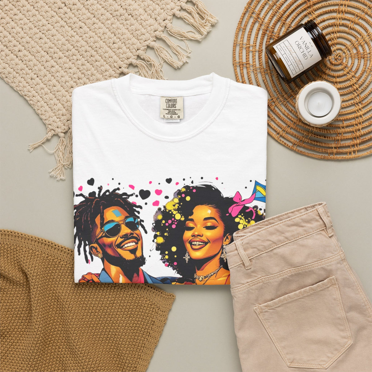 Retro Funk Couple T-Shirt — “Good Inside” Graphic Tee
