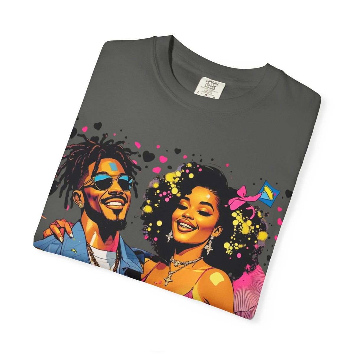 Retro Funk Couple T-Shirt — “Good Inside” Graphic Tee