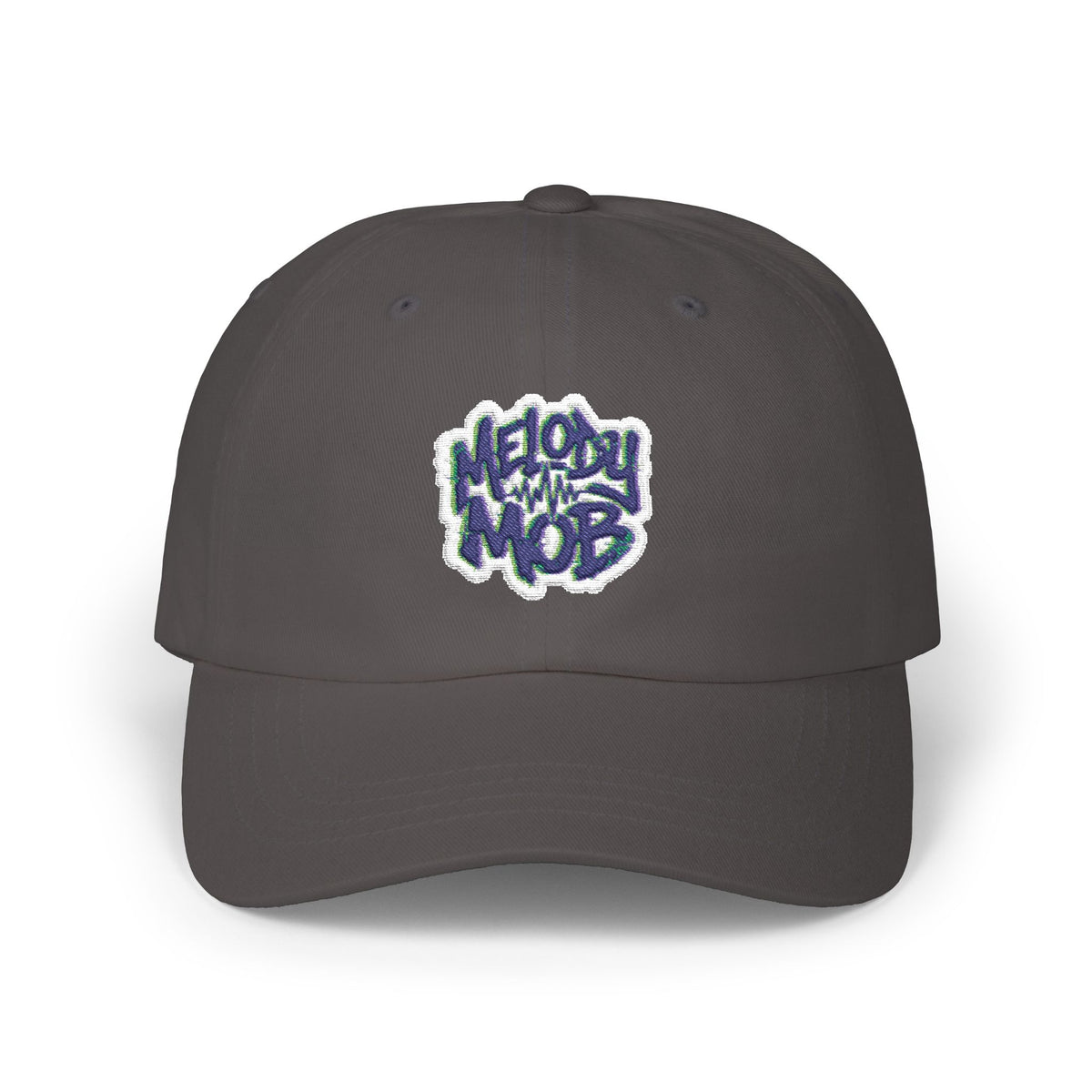 Classic Dad Cap - "Melody Mob" Embroidered Cotton Baseball Hat