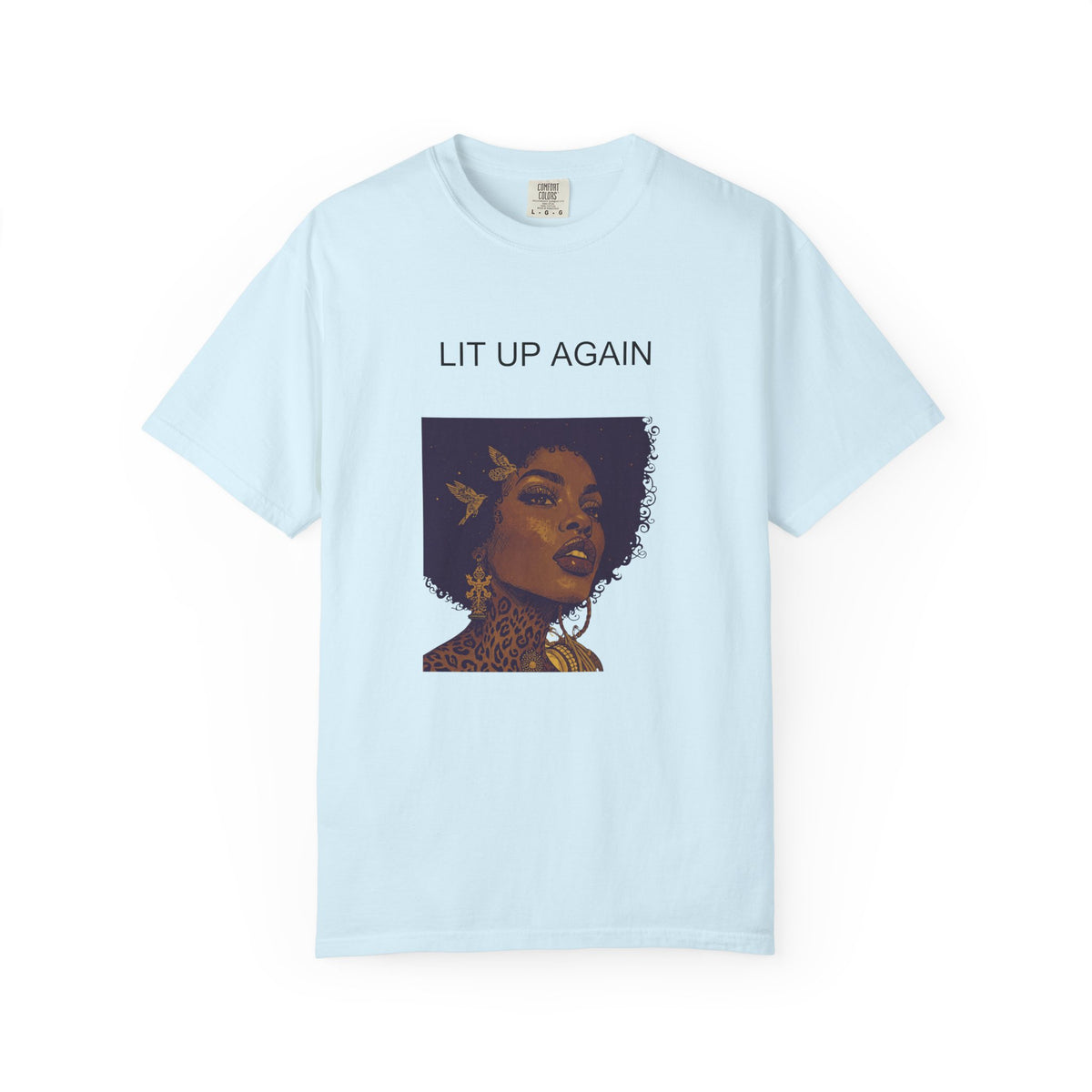 Thea "Lit Up Again" Garment-Dyed T-Shirt | One True Love (In My DM)
