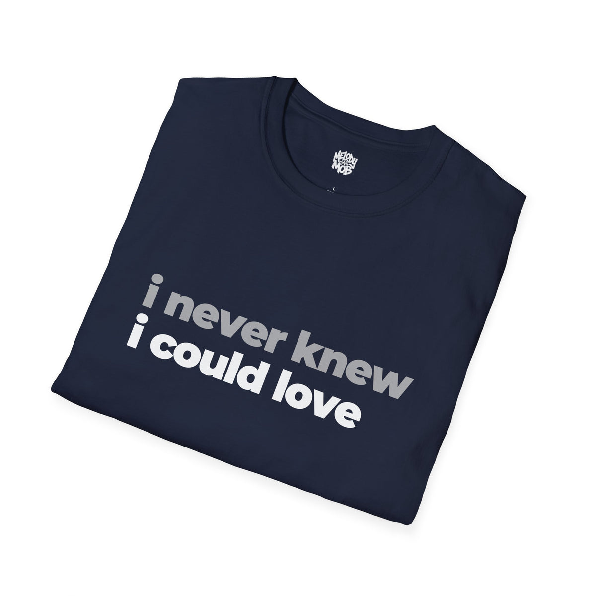 I Never Knew I Could Love Romantic Slogan T-Shirt | Unisex Love Quote Tee