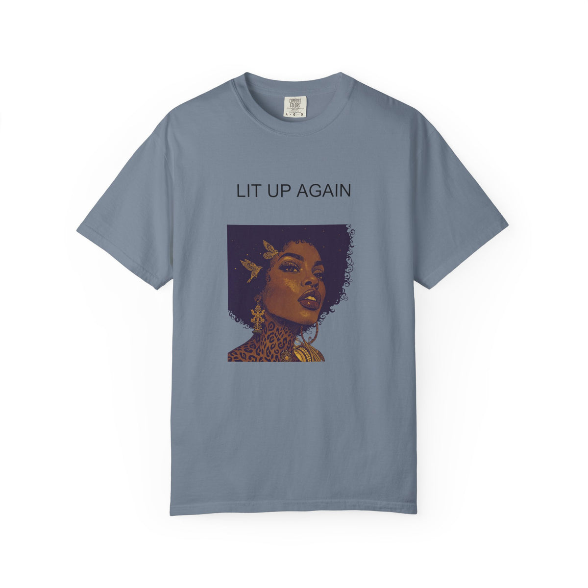 Thea "Lit Up Again" Garment-Dyed T-Shirt | One True Love (In My DM)