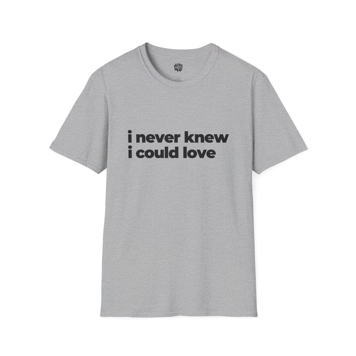 I Never Knew I Could Love Romantic Slogan T-Shirt | Unisex Love Quote Tee
