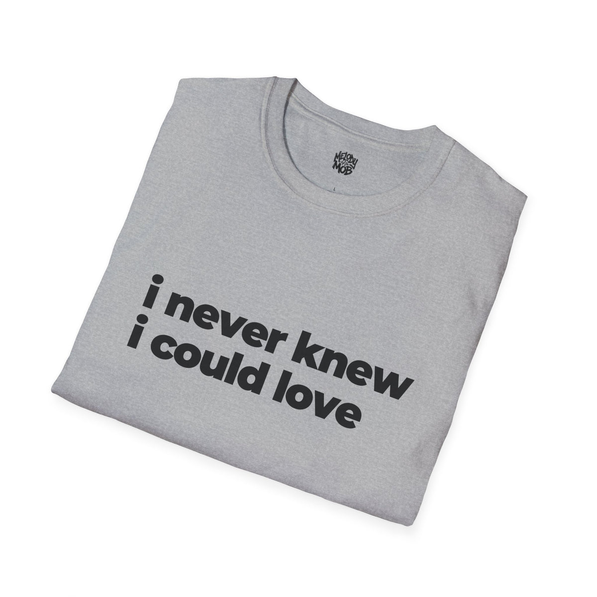 I Never Knew I Could Love Romantic Slogan T-Shirt | Unisex Love Quote Tee