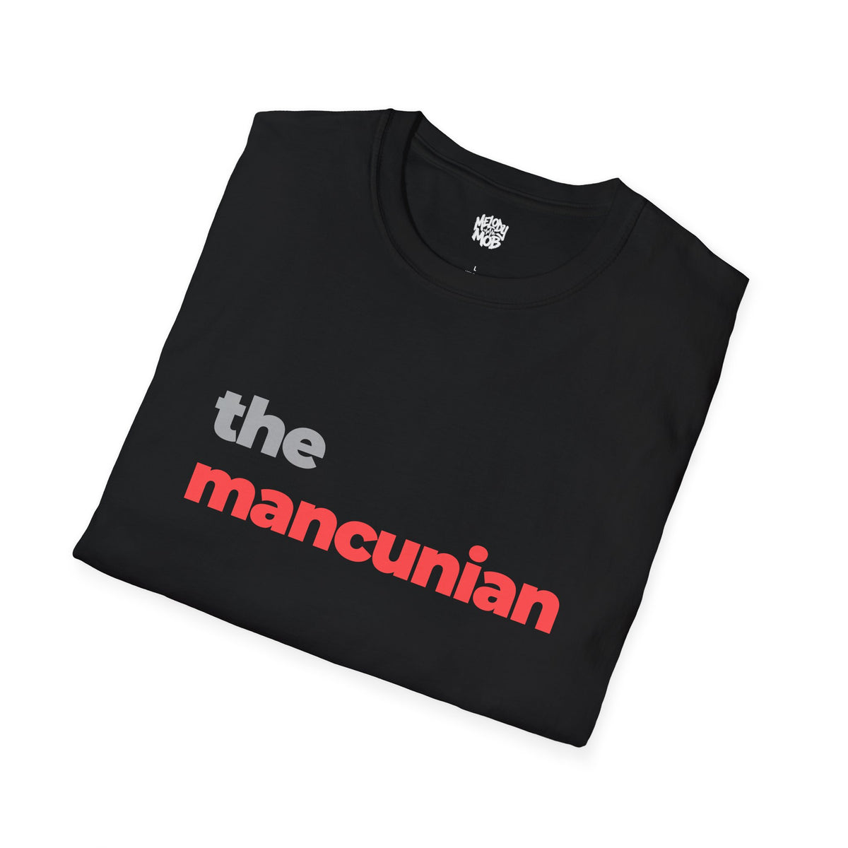 The Mancunian T-Shirt | Grey & Red Slogan Tee | Melody Mob Sammi Dae Cartyr Unisex Softstyle Gift
