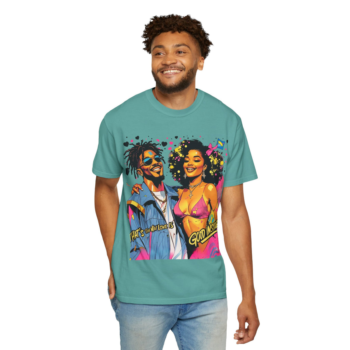 Retro Funk Couple T-Shirt — “Good Inside” Graphic Tee