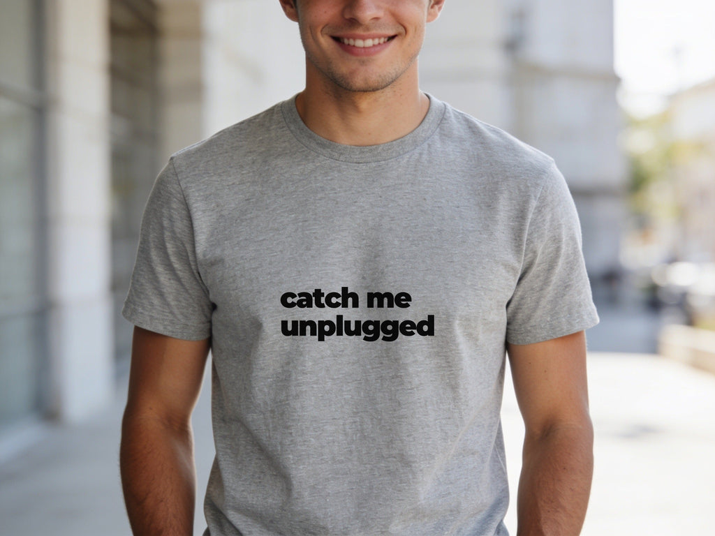 Catch Me Unplugged T-Shirt | Black Slogan Tee | Melody Mob Sammi Dae Unisex Softstyle Gift