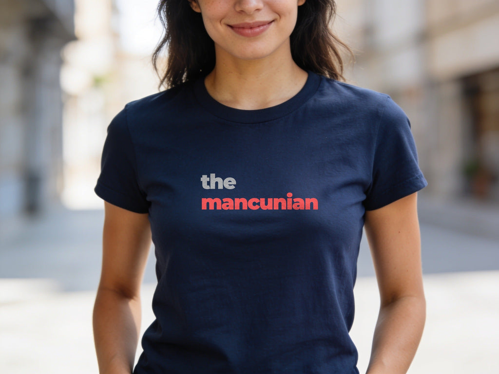 The Mancunian T-Shirt | Grey & Red Slogan Tee | Melody Mob Sammi Dae Cartyr Unisex Softstyle Gift